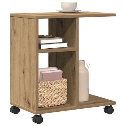 Sidobord med hylla artisan ek 50 x 30 x 55 cm Konstruerat trä