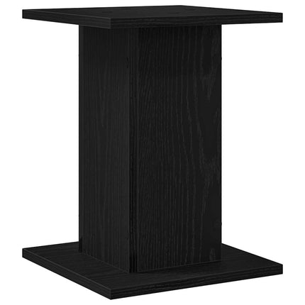 Växtställ 2 pcs Svart Ek 30 x 30 x 40 cm Konstruerat trä