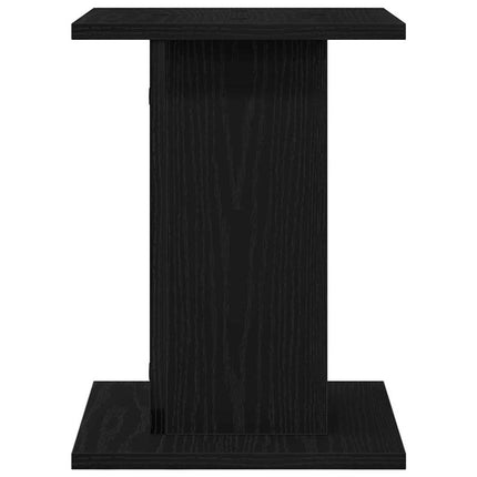 Växtställ 2 pcs Svart Ek 30 x 30 x 40 cm Konstruerat trä