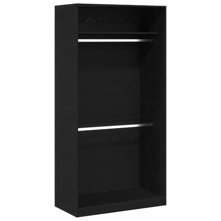 Garderob Svart Ek 100 x 50 x 200 cm Konstruerat trä