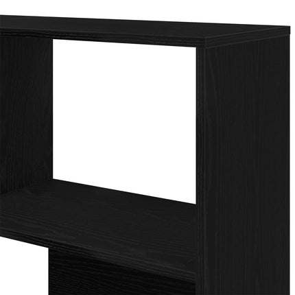 Garderob 6 nivåer 85 x 85 x 140 cm Konstruerat trä Svart Ek