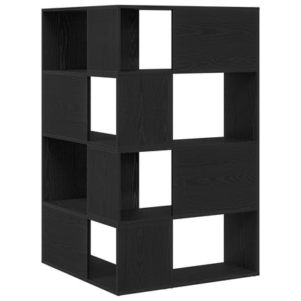 Garderob 6 nivåer 85 x 85 x 140 cm Konstruerat trä Svart Ek