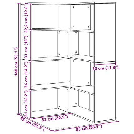 Garderob 2 pcs Svart Ek 85 x 85 x 140 cm Konstruerat trä