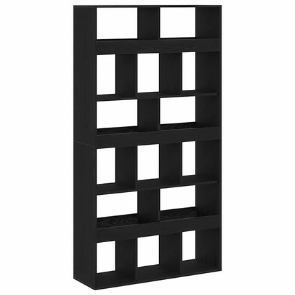 Bokskåp 2 pcs Svart Ek 100 x 33 x 187,5 cm