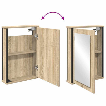 Badrumsmöbelset med hylla med dörr 2 pcs Brun Konstruerat trä