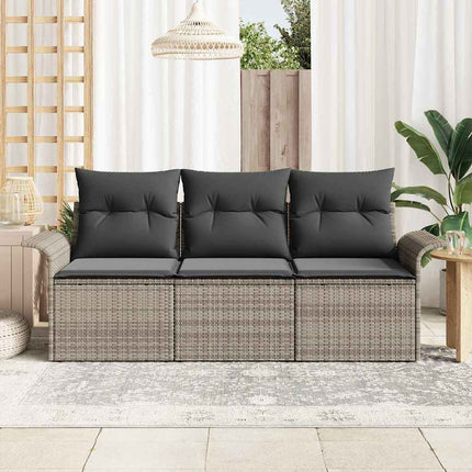 Soffset med kudde 3 pcs Grå konstrotting