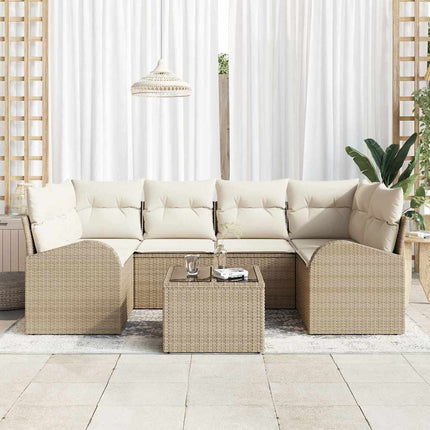 Trädgårdsoffset Beige 55 x 55 x 37 cm konstrotting