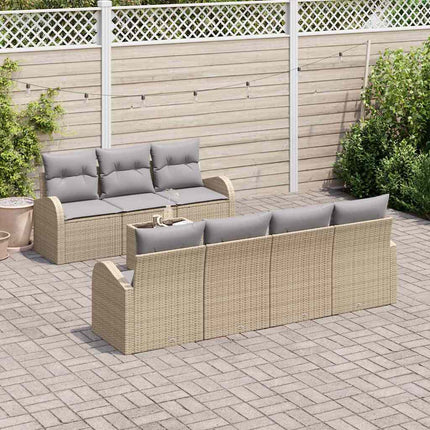 Trädgårdsoffset Beige 55 x 55 x 37 cm konstrotting