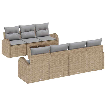 Trädgårdsoffset Beige 55 x 55 x 37 cm konstrotting