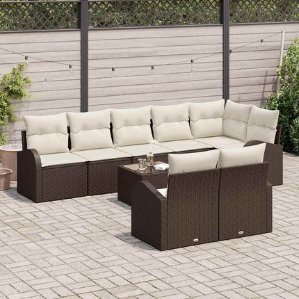 Trädgårdsoffset Brun och Kräm 55 x 55 x 37 cm konstrotting
