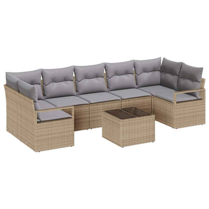 Soffset 8 pcs Beige och Grå konstrotting