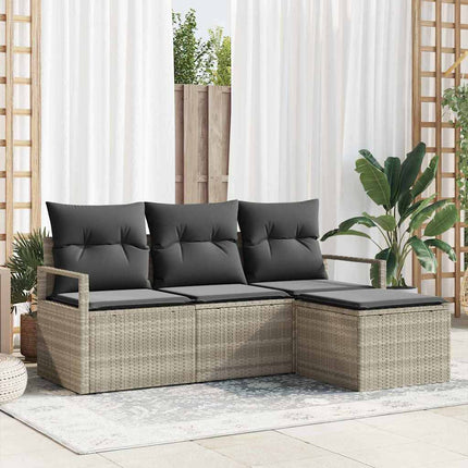Soffset 4 pcs Ljusgrå konstrotting