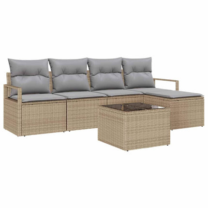Soffset 6 st Beige konstrotting
