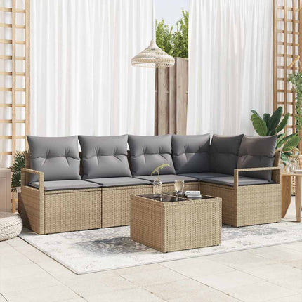 Soffset 6 st Beige konstrotting