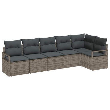 Soffset 6 pcs Grå konstrotting