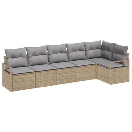 Soffset 6 st Beige konstrotting