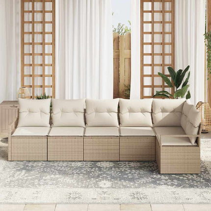 Soffset 6 pcs Beige konstrotting