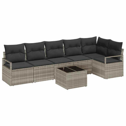 Soffset 7 pcs Ljusgrå konstrotting