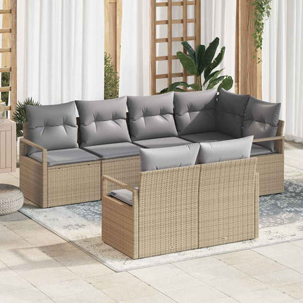 Soffset 7 pcs Beige konstrotting
