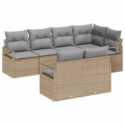 Soffset 7 pcs Beige konstrotting