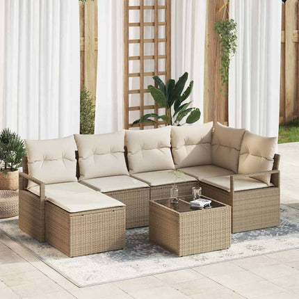 Soffset 7 pcs Beige konstrotting