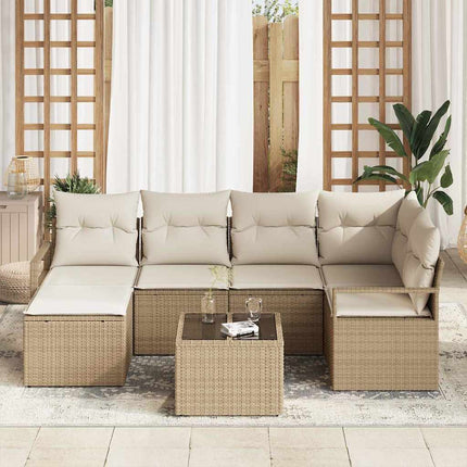 Soffset 7 pcs Beige konstrotting