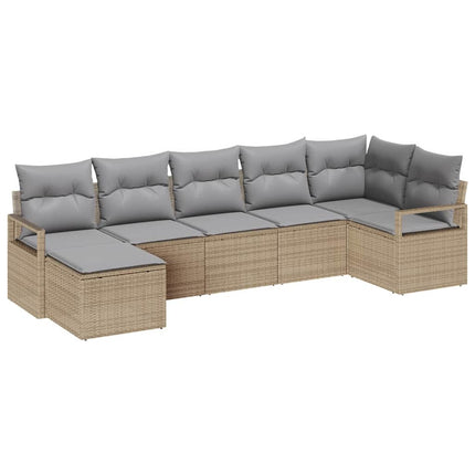 Soffset 7 st Beige konstrotting