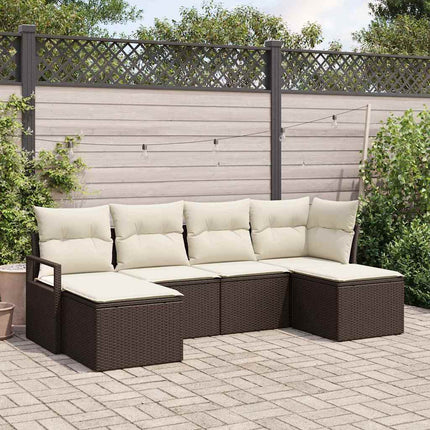 Soffset 6 pcs Brun konstrotting