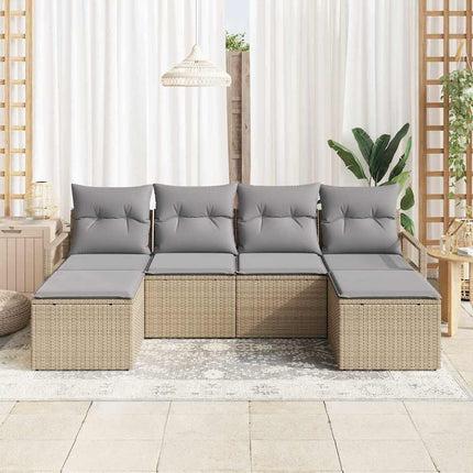 Soffset 6 pcs Beige konstrotting