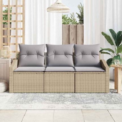 Soffset 3 st Beige konstrotting