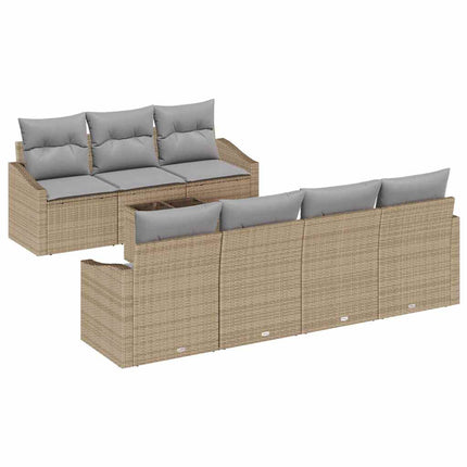 Soffset 8 st Beige och Ljusgrå konstrotting