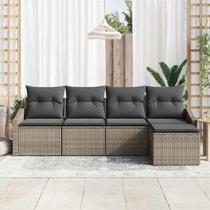 Soffset med kudde 5 pcs Grå konstrotting