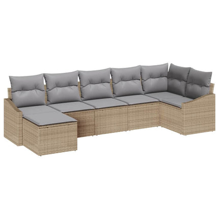Soffset 7 st Beige konstrotting
