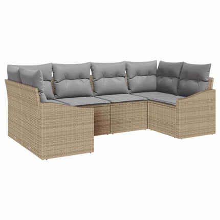 Soffset 6 st Beige konstrotting