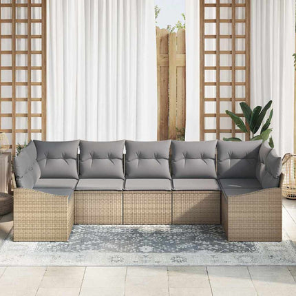 Soffset 7 st Beige konstrotting
