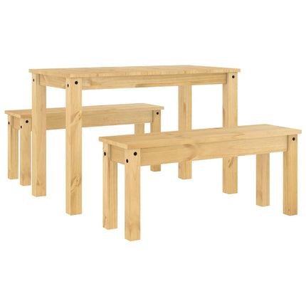 Matgrupp 3 delar PANAMA massiv trä furu