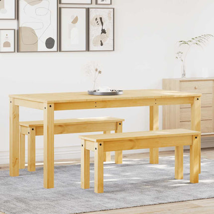 Matgrupp 3 delar PANAMA massiv trä furu