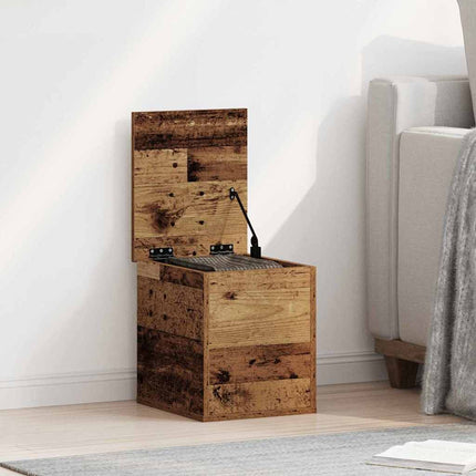 Förvaringslåda Gammalt trä 30 x 35 x 35 cm Konstruerat trä