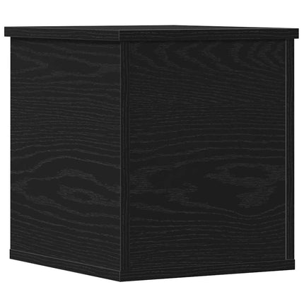 Förvaringslåda Svart Ek 30 x 35 x 35 cm Konstruerat trä