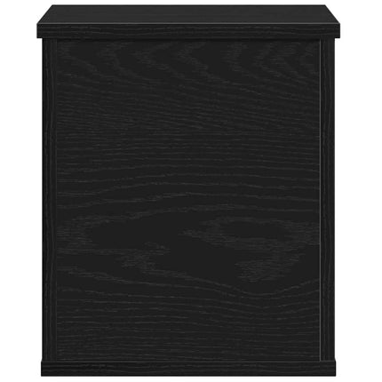 Förvaringslåda Svart Ek 30 x 35 x 35 cm Konstruerat trä