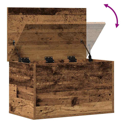Förvaringslåda Gammalt trä 60 x 35 x 35 cm Konstruerat trä