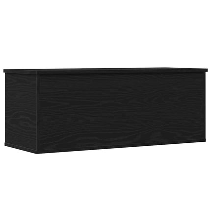 Förvaringslåda Svart Ek 90 x 35 x 35 cm Konstruerat trä