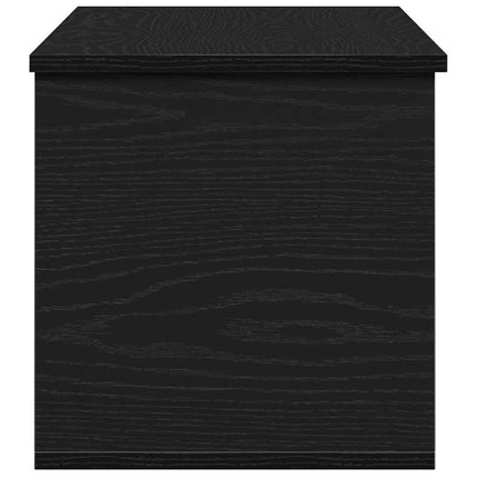 Förvaringslåda Svart Ek 90 x 35 x 35 cm Konstruerat trä