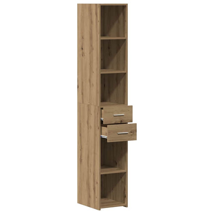 Bokhylla med låda Artisan Ek 30 x 42.4 x 185.2 cm