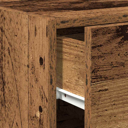 Sideboard med låda Gammalt trä 30 x 42,5 x 93 cm