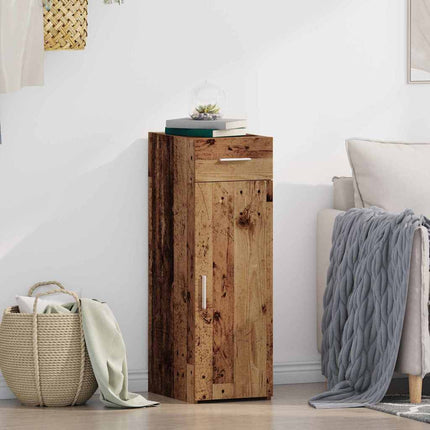 Sideboard med låda Gammalt trä 30 x 42,5 x 93 cm