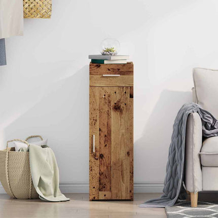 Sideboard med låda Gammalt trä 30 x 42,5 x 93 cm