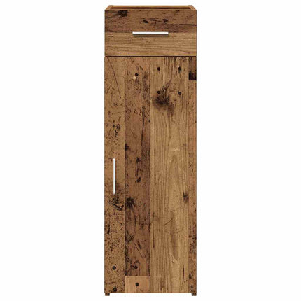 Sideboard med låda Gammalt trä 30 x 42,5 x 93 cm