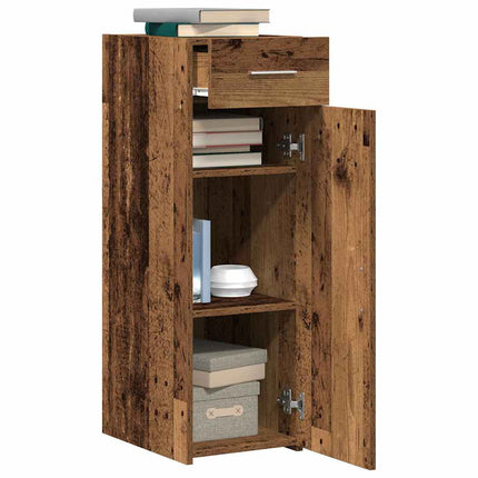 Sideboard med låda Gammalt trä 30 x 42,5 x 93 cm