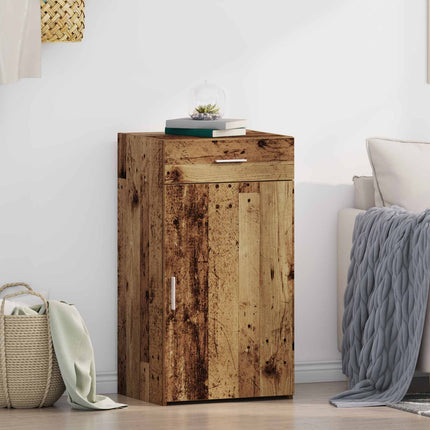 Sideboard med låda Gammalt trä 50 x 42,5 x 93 cm